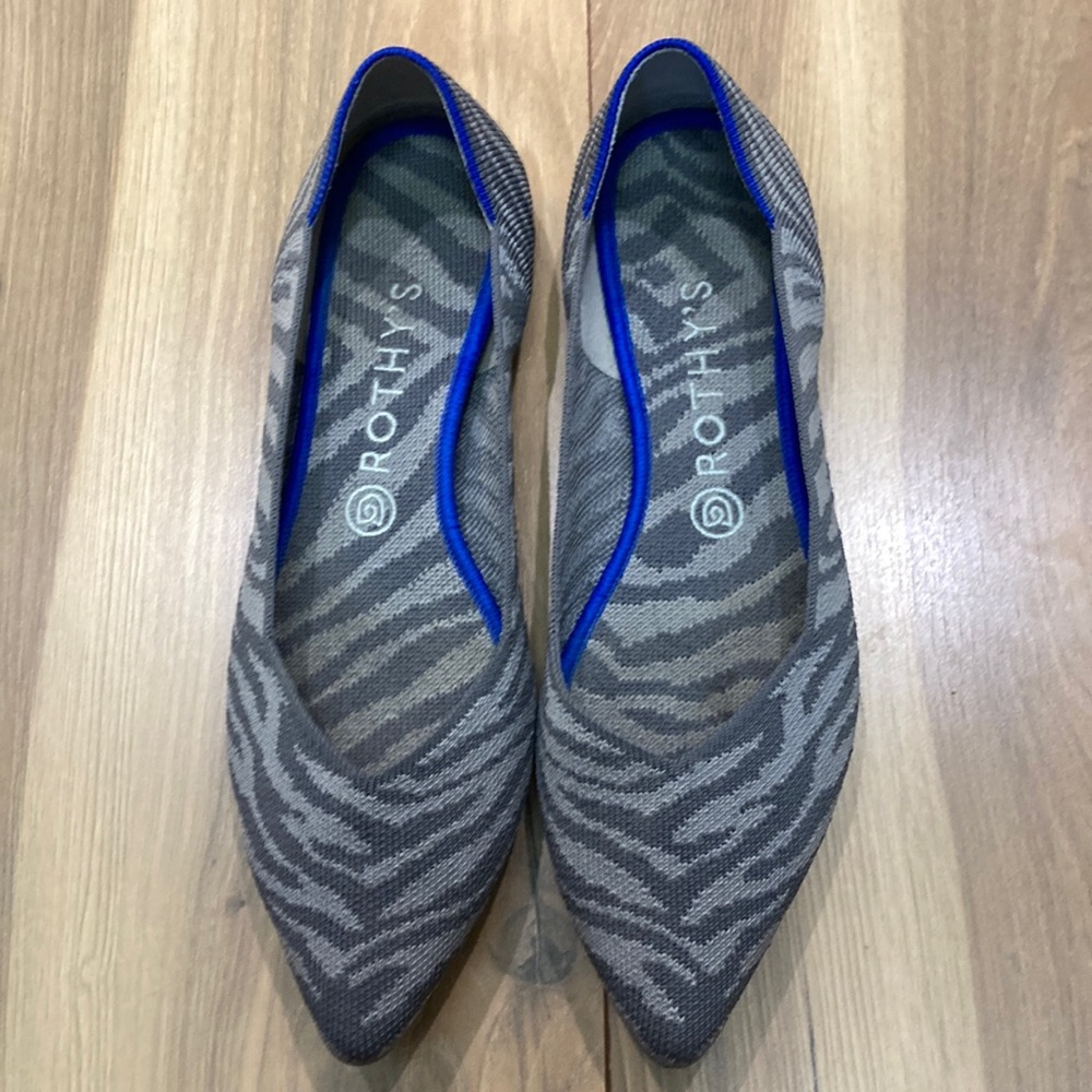 Rothy’s gray flats